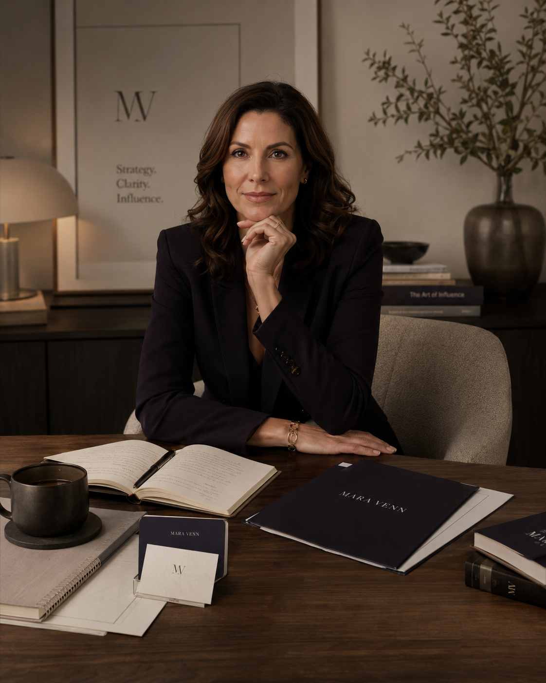 Mara Venn editorial founder portrait concept